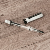 TWSBI ECO Fountain Pen - Carrara w/ Onyx