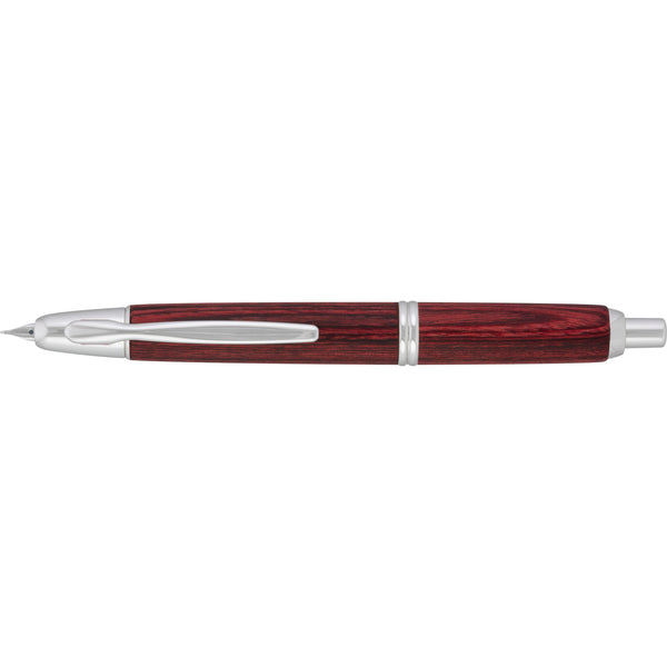 Pilot Vanishing Point Fountain Pen - Red Birchwood – Lemur Ink