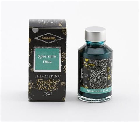 Diamine Shimmer Ink - Spearmint Diva