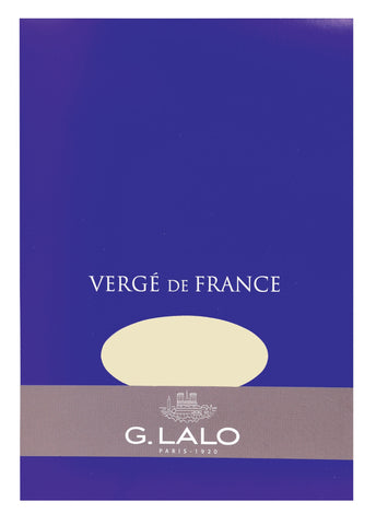 G. Lalo Vergé de France A5 Stationery Tablet - Ivory