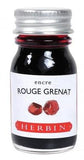 Jacques Herbin Rouge Grenat Red Bottled Ink - 10 mL Bottled Ink
