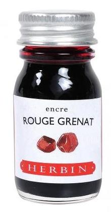 Jacques Herbin Rouge Grenat Red Bottled Ink - 10 mL Bottled Ink