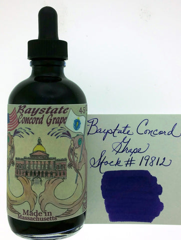 Noodler's Ink Baystate Concord Grape - 4.5 oz Bottled Ink (With Charlie Pen)