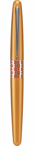 Pilot Retro Pop MR Metropolitan Fountain Pen - Orange / Flowers