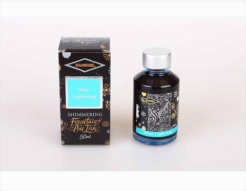Diamine Shimmer Ink - Blue Lightning