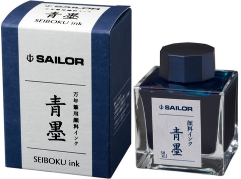 Sailor Seiboku Pigment Blue - 50 mL Bottled Fountain Pen Ink