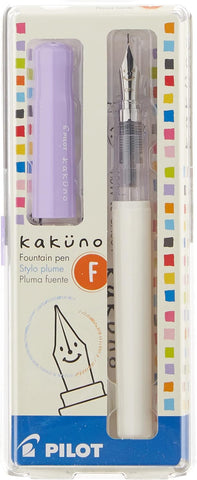Pilot Kakuno Fountain Pen - Purple/White
