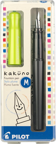 Pilot Kakuno Fountain Pen - Lime/Gray