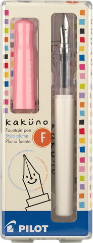Pilot Kakuno Fountain Pen - Pink/White