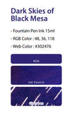 Colorverse Dark Skies of Black Mesa - 15 mL Bottled Fountain Pen Ink