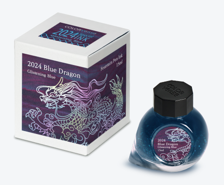 Colorverse Blue Dragon Glistening Blue (Special Edition) - 15 mL Bottled Ink