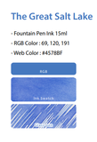 Colorverse The Great Salt Lake - 15 mL Bottled Fountain Pen Ink