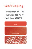 Colorverse Leaf Peeping - 15 mL Bottled Fountain Pen Ink