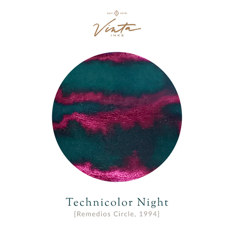 Vinta Inks Technicolor Night [Remedios Circle 1994] - 30 mL Bottled Fountain Pen Ink