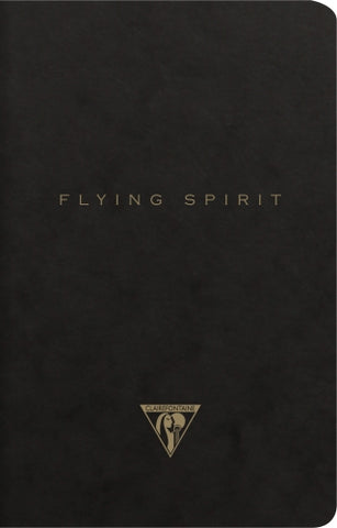 Clairefontaine Flying Spirit Notebook - Black Clothbound (96 Sheets)