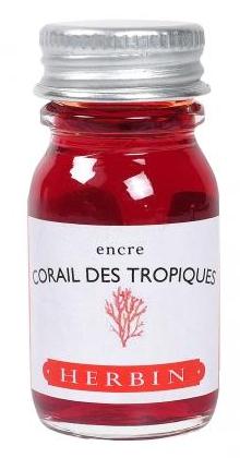 J. Herbin Corail des Tropiques Pink Bottled Ink (10ml Bottle)