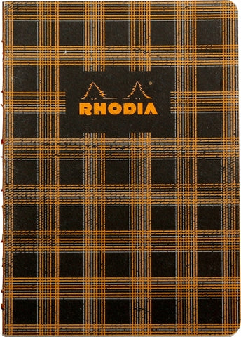 Rhodia Heritage Book Block Notebook - Tartan, Lined (7.5 x 9.8")