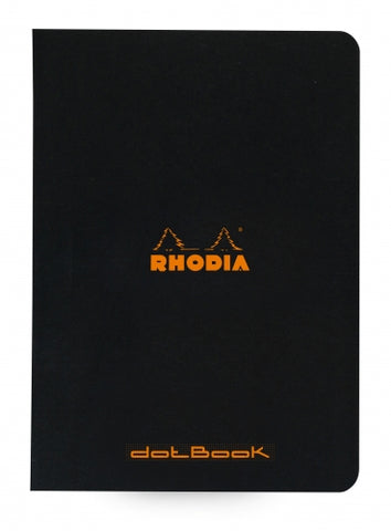 Rhodia Classic Staplebound Notebook (6x8.25)  - Black Dot Grid