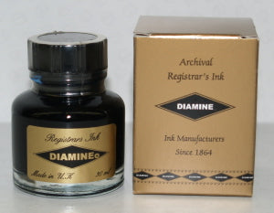 Diamine Registrars Blue Black - 30 mL Bottled Fountain Pen Ink