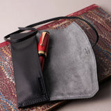 Pilot Pensemble Leather Pen Roll Case - 1 Pen - Black (Long)