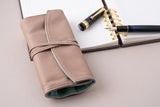 Pilot Pensemble Leather Pen Roll Case - 5 Pen - Beige
