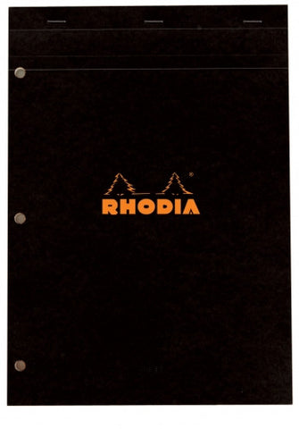 Rhodia No. 18 A4 3 Hole Punched Lined Staplebound Pad