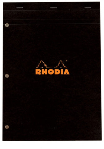 Rhodia No. 18 A4 3 Hole Punched Lined Staplebound Pad