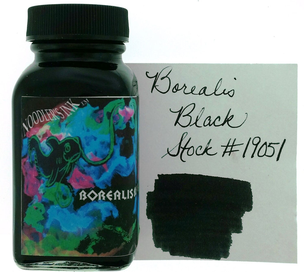 Noodler's Ink Fountain Pen Bottled Ink, 3oz - Borealis Black