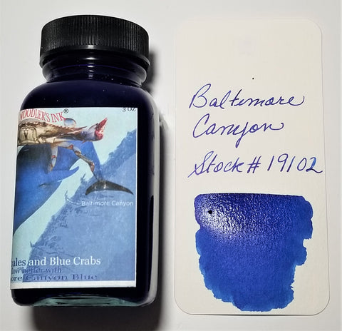 Noodler's Baltimore Canyon Blue Fountain Pen Ink (3 oz Bottle)