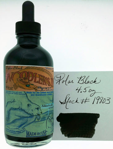 Noodler's Polar Black Ink (4.5 oz bottle with pen)