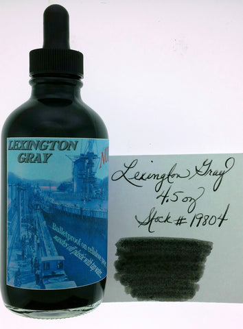 Noodler's Ink Lexington Gray - 4.5 oz Bottled Ink (With Charlie Pen)