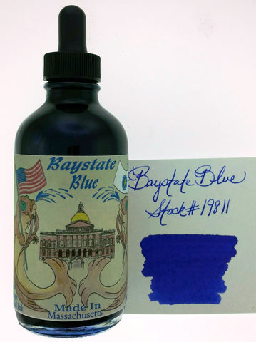 Noodler's Baystate Blue Ink (4.5 oz bottle with pen)