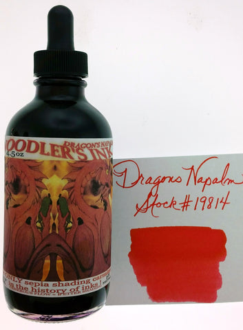 Noodler's Dragon's Napalm Ink (4.5 oz bottle with pen)