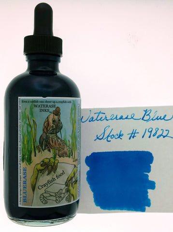 Noodler's Ink Bluerase Waterase - 4.5 oz Bottled Ink (With Charlie Pen)