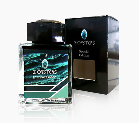 3 Oysters Marine Green - Special Edition (38 ml Bottled Ink)
