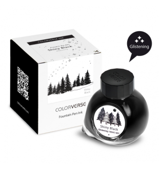 Colorverse Project Series No 001 Shiny Black Glistening - 65 mL Bottled Ink