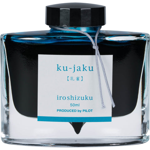 Pilot Iroshizuku Ku-Jaku (Peacock Turquoise) 50ml Bottled Ink