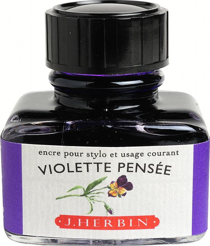 J. Herbin Violette Pensée (Violet Thought) Fountain Pen Ink (30ml Bottle)