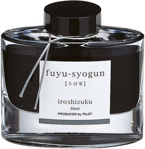 Pilot Iroshizuku Fuyu-Syogun (Old Man Winter/Bluish Dark Gray) 50ml Bottled Ink