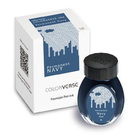 Colorverse Office Series - Permanent Navy (30 mL Bottled Ink)