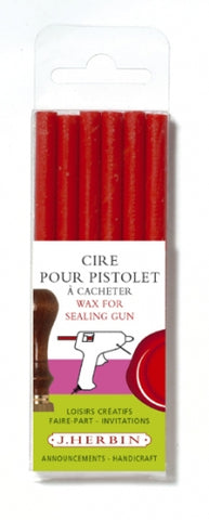 J. Herbin Glue Gun Sealing Wax - Red