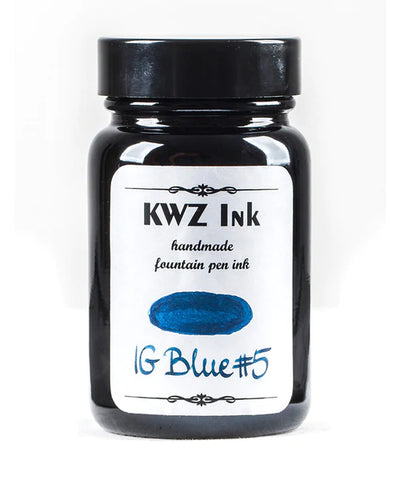 KWZ Iron Gall Blue #5 - (60 mL Bottled Ink)