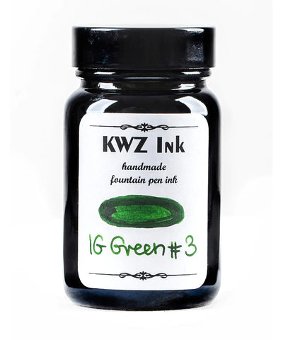KWZ Iron Gall Green #3 - (60 mL Bottled Ink)