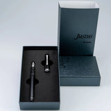 Pilot Justus 95 Fountain Pen - Black and Rhodium