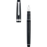 Pilot Justus 95 Fountain Pen - Black and Rhodium