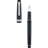 Pilot Justus 95 Fountain Pen - Black and Rhodium