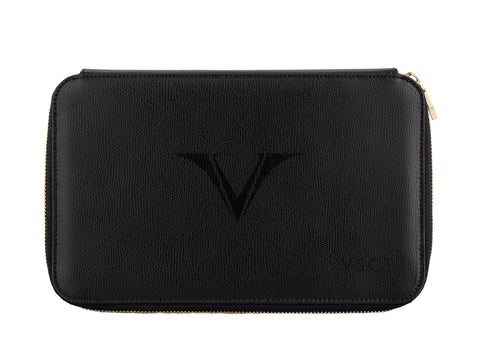 Visconti VSCT Leather 12 Pen Case - Black
