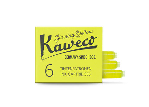 Kaweco Glowing Yellow Ink Cartridges (6)