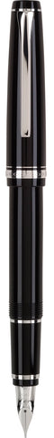 Pilot Falcon Fountain Pen - Black/Rhodium