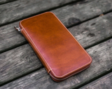 Galen Leather Zippered Hobonichi Weeks Cover - Brown